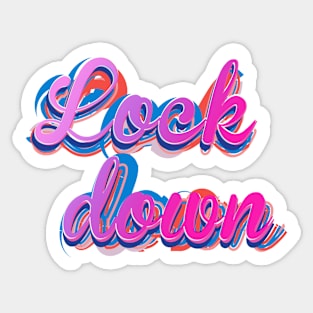 Lockdown tee Sticker